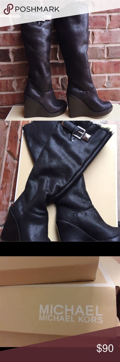 michael kors calista boot|michael kors burnished boots.